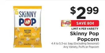 ShopRite Skinny Pop Popcorn offer