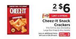 ShopRite Cheez-It Snack Crackers offer