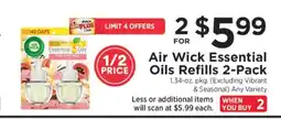 ShopRite Air Wick Essential Oils Refills 2-Pack offer