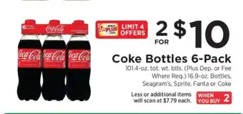 ShopRite Coke Bottles 6-Pack offer