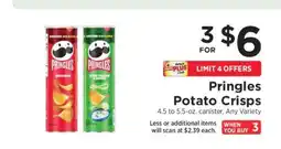 ShopRite Pringles Potato Crisps offer