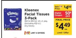 ShopRite Kleenex Facial Tissues 3-Pack offer