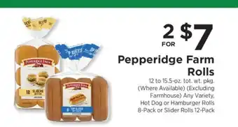 ShopRite Pepperidge Farm Rolls offer