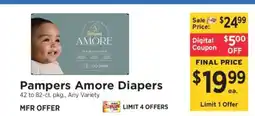 ShopRite Pampers Amore Diapers offer