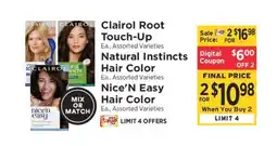 ShopRite Clairol Hair Color offer