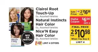 ShopRite Clairol Hair Color offer