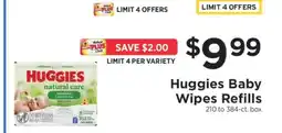 ShopRite Huggies Baby Wipes Refills offer
