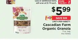 ShopRite Cascadian Farm Organic Granola offer