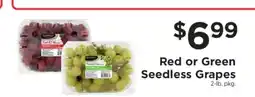 ShopRite Red or Green Seedless Grapes offer