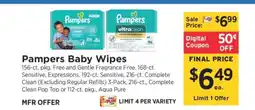 ShopRite Pampers Baby Wipes offer
