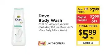 ShopRite Dove Body Wash offer