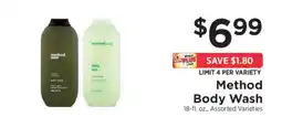 ShopRite Method Body Wash offer