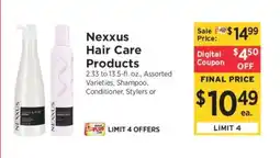 ShopRite Nexxus Hair Care Products offer