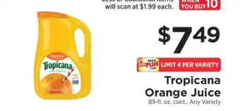 ShopRite Tropicana Orange Juice offer