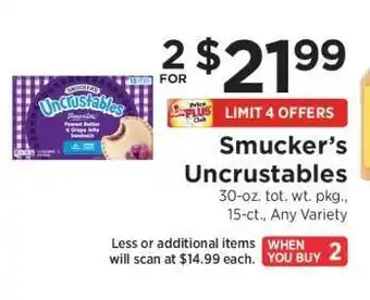 ShopRite Smucker's Uncrustables offer