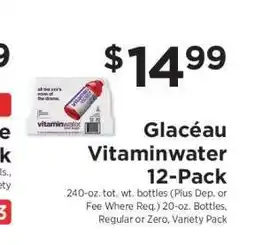 ShopRite Glacéau Vitaminwater 12-Pack offer