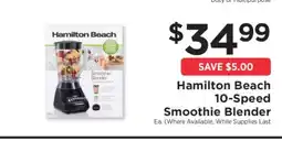 ShopRite Hamilton Beach 10-Speed Smoothie Blender offer