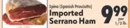Marino's Supermarket Spina (Spanish Prosciutto) Imported Serrano Ham offer