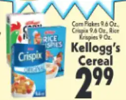 Marino's Supermarket Kellogg's Cereal offer