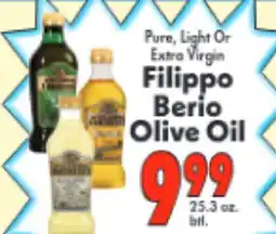 Marino's Supermarket Pure, Light Or Extra Virgin Filippo Berio Olive Oil offer