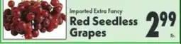 Marino's Supermarket Red Seedless Grapes offer
