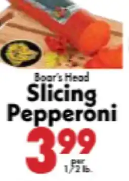 Marino's Supermarket Boar's Head Slicing Pepperoni offer