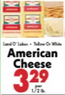 Marino's Supermarket Land O' Lakes Yellow Or White American Cheese offer