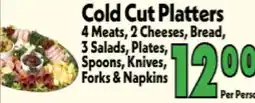 Marino's Supermarket Cold Cut Platters offer