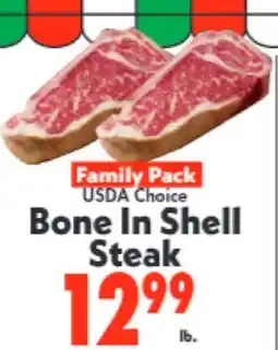Marino's Supermarket USDA Choice Bone In Shell Steak offer
