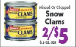 Marino's Supermarket Minced Or Chopped Snow Clams offer