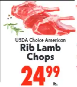 Marino's Supermarket USDA Choice American Rib Lamb Chops offer