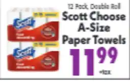 Marino's Supermarket Scott Choose A-Size Paper Towels offer