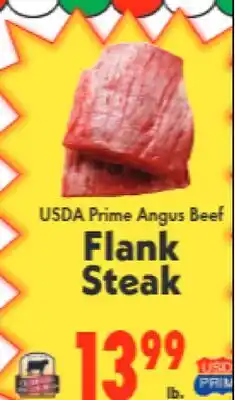 Marino's Supermarket USDA Prime Angus Beef Flank Steak offer