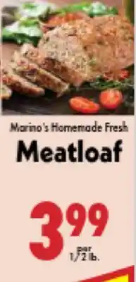 Marino's Supermarket Marino's Homemade Fresh Meatloaf offer