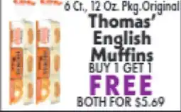 Marino's Supermarket Thomas' English Muffins offer