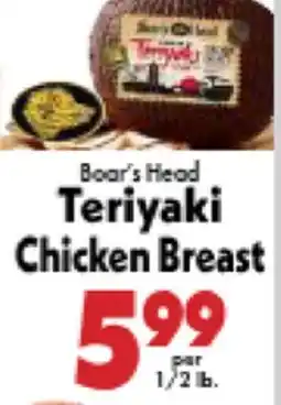 Marino's Supermarket Boar's Head Teriyaki Chicken Breast offer