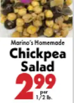 Marino's Supermarket Marino's Homemade Chickpea Salad offer