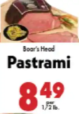Marino's Supermarket Boar's Head Pastrami offer