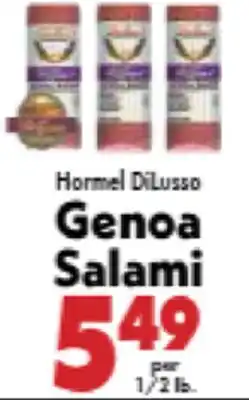 Marino's Supermarket Genoa Salami offer