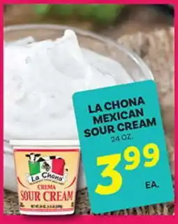 El Paso Grande LA CHONA MEXICAN SOUR CREAM offer