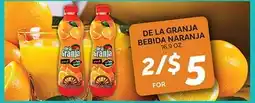 El Paso Grande DE LA GRANJA BEBIDA NARANJA offer