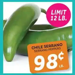 El Paso Grande CHILE SERRANO offer