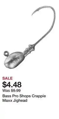 Cabela's Bass Pro Shops Crappie Maxx Jighead offer