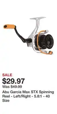 Cabela's Abu Garcia Max STX Spinning Reel - Left/Right - 5.8:1 - 40 Size offer