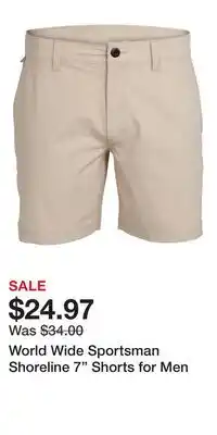 Cabela's World Wide Sportsman Shoreline 7 Shorts for Men offer
