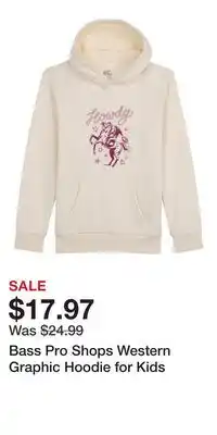 Cabela's Bass Pro Shops Western Graphic Hoodie for Kids offer