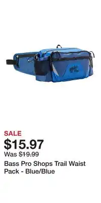 Cabela's Bass Pro Shops Trail Waist Pack - Blue/Blue offer