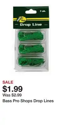 Cabela's Bass Pro Shops Drop Lines offer