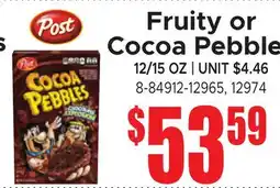 Jetro Fruity or Cocoa Pebbles offer