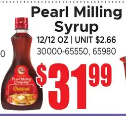 Jetro Pearl Milling Syrup offer